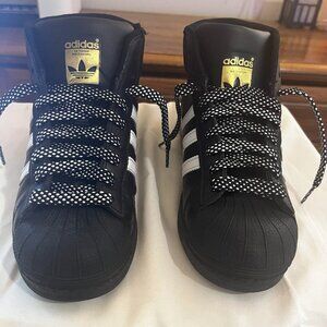 Adidas-Black and White w/ Poka Dot Laces-So Cute!